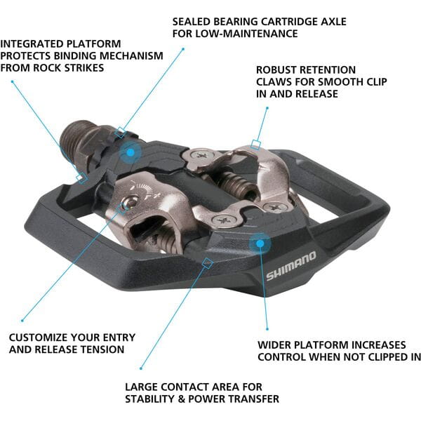ShimanoPD-ME700 SPD pedals, black