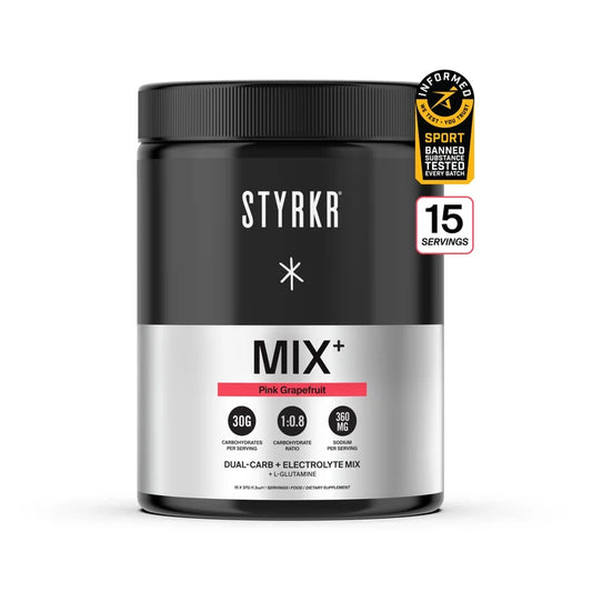 STYRKR MIX+ Pink Grapefruit Dual-Carb & Electrolyte Drink Mix