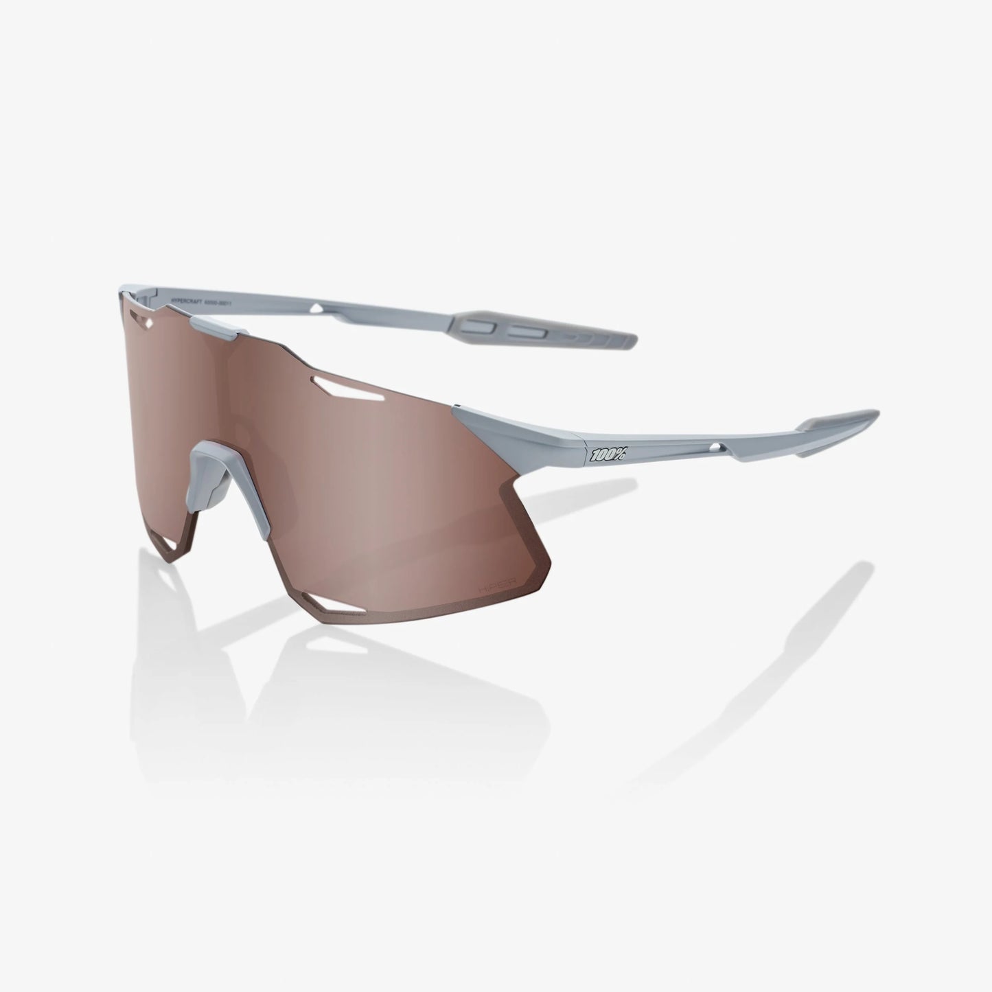 100 Percent HYPERCRAFT® Matte Stone Grey HiPER® Crimson Silver Mirror Lens