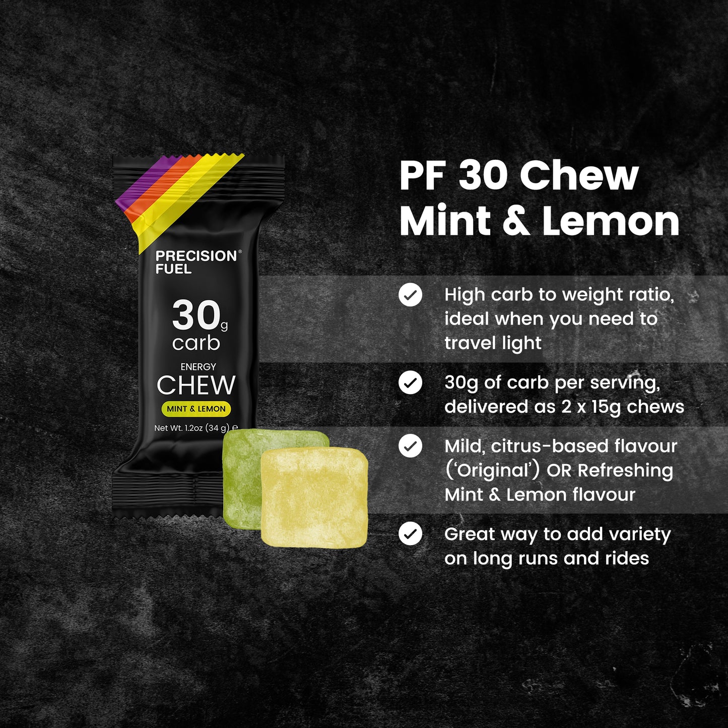 Precision Fuel 30 Chew - Mint & Lemon