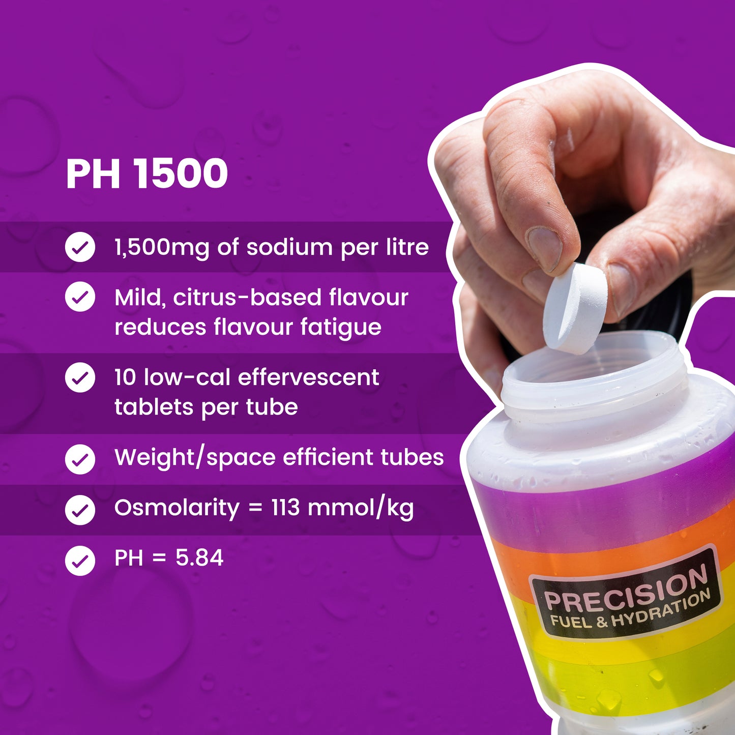 Precision Fuel & Hydration Electrolyte Tablets - PH 1500