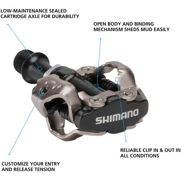 Shimano PD-M540 MTB SPD pedals, black