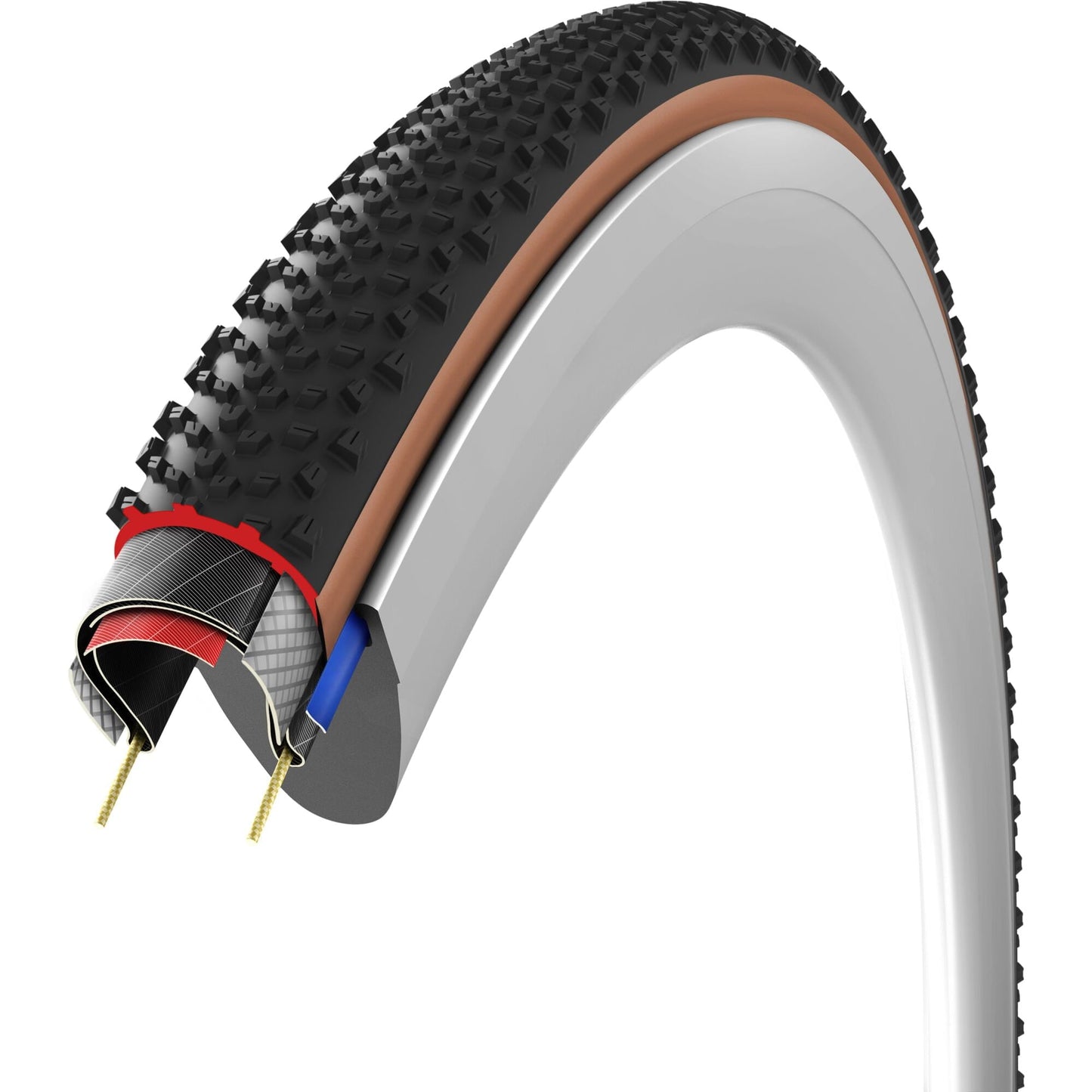 Vittoria Terreno T60 Mixed 700x40c Gravel Endurance Brown G2.0 Tubeless Ready Tyre